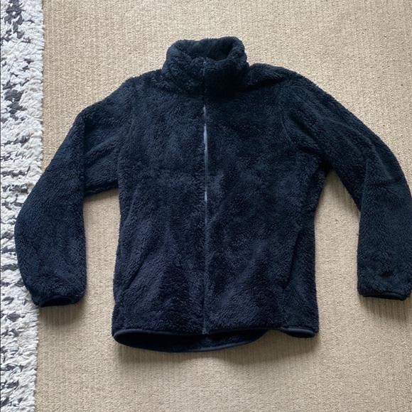 Uniqlo Fluffy Yarn Fleece Full-Zip Jacket, Black, M - Picture 2 of 6